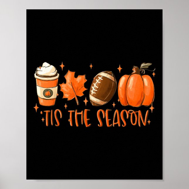 Tis fotbollsmatchen för säsong faller Thanksgiven  Poster (Framsidan)