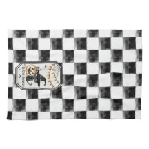 "Tis of Season Happy halloween Checkerboard