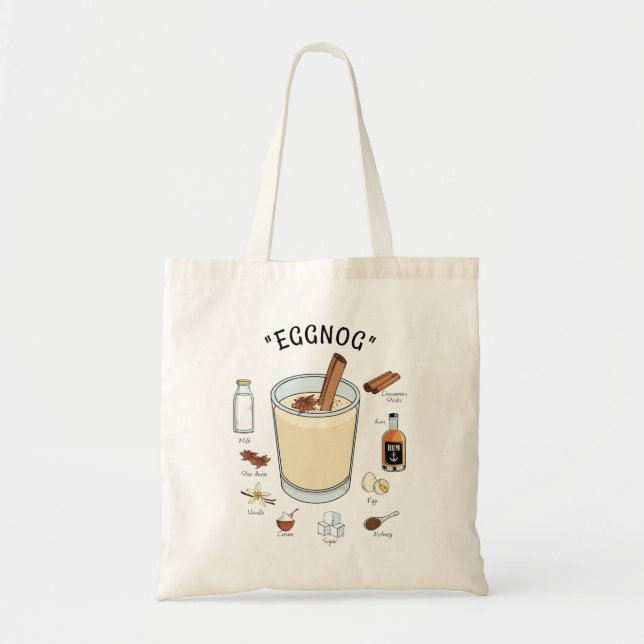 Tis säsong Eggong Helgdag Tote Bag Tygkasse (Framsidan)