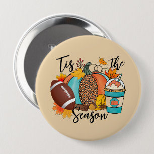 "Tis säsong - fall, fotboll och pumpkin Spice Knapp