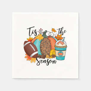 "Tis säsong - fall, fotboll och pumpkin Spice Pappersservett