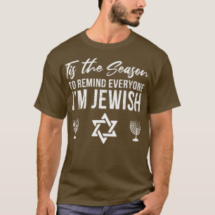 Tis säsong Im judish Funny Jewish Hannukah T Shirt