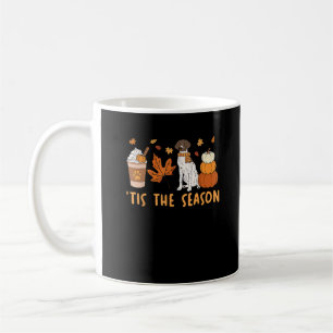 Tis säsong Tyska Hund Fall Pumpkin Kaffemugg