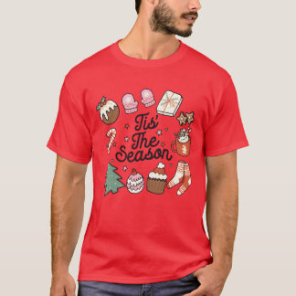 Tis säsongen Christmaschristmas-vintagen T Shirt