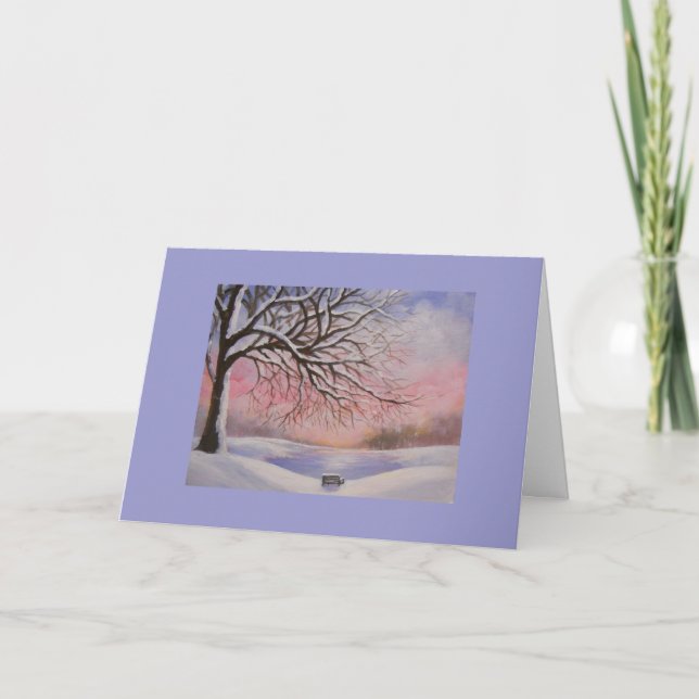 Tis säsongen, helgdagkort helgkort (Framsida)