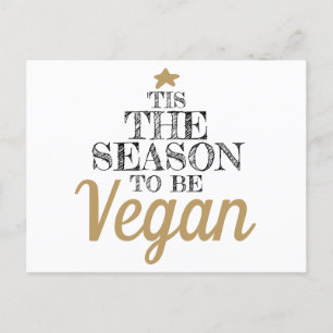 "Tis säsongen som ska vara Vegan Black och guld Vykort