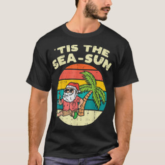 Tis Sea Sol Santa Beach, sommarjul i Ju T Shirt