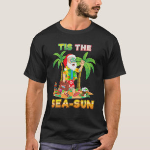 Tis Sea Sol Santa Beach, sommarjul i Ju T Shirt