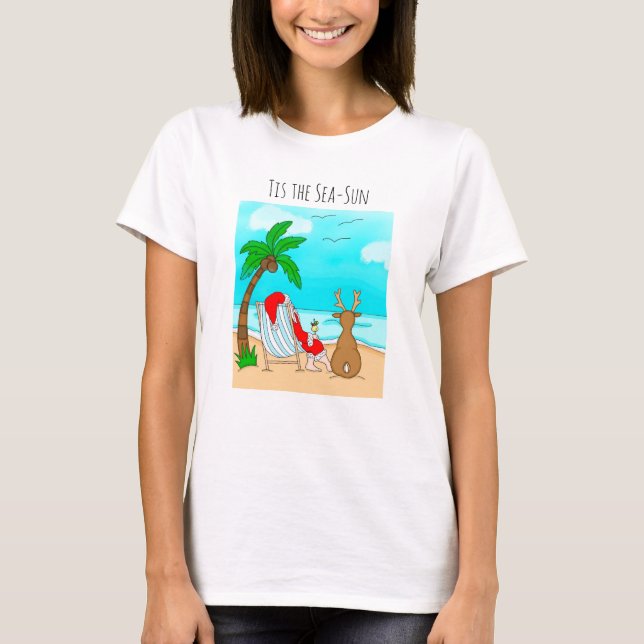 Tis Sea-Sol Snowbird jul T Shirt (Framsida)