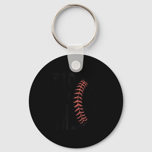 Tis Season Baseboll Softboll Rolig Illustration Nyckelring (Framsida)