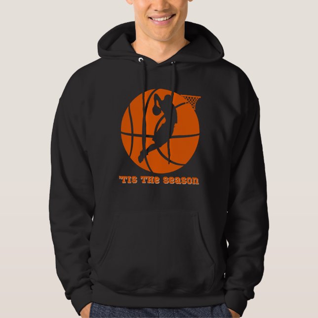 Tis Season Basketball Slam dunk Hoodie (Framsida)