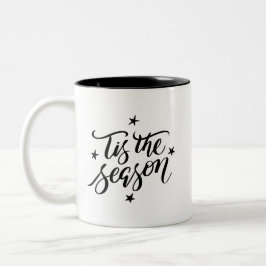 Tis Season Black Två-Tonad Mugg