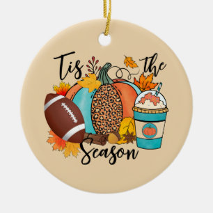 Tis Season   Fall   Rugby Julgransprydnad Keramik
