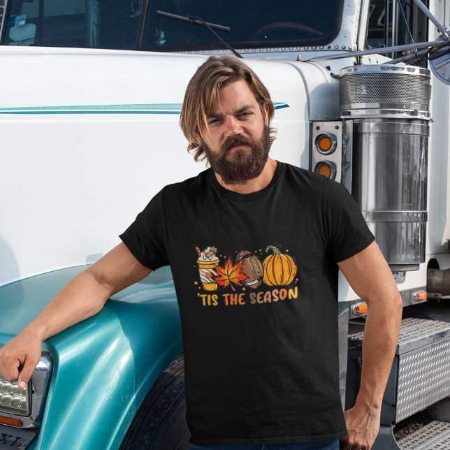 Tis Season Football Pumpkin Fall T Shirt (Tis the Season Football Pumpkin Fall T-Shirt)