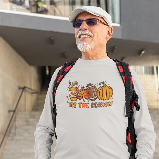 Tis Season Football Pumpkin Fall T Shirt (Tis the Season Football Pumpkin Fall T-Shirt)