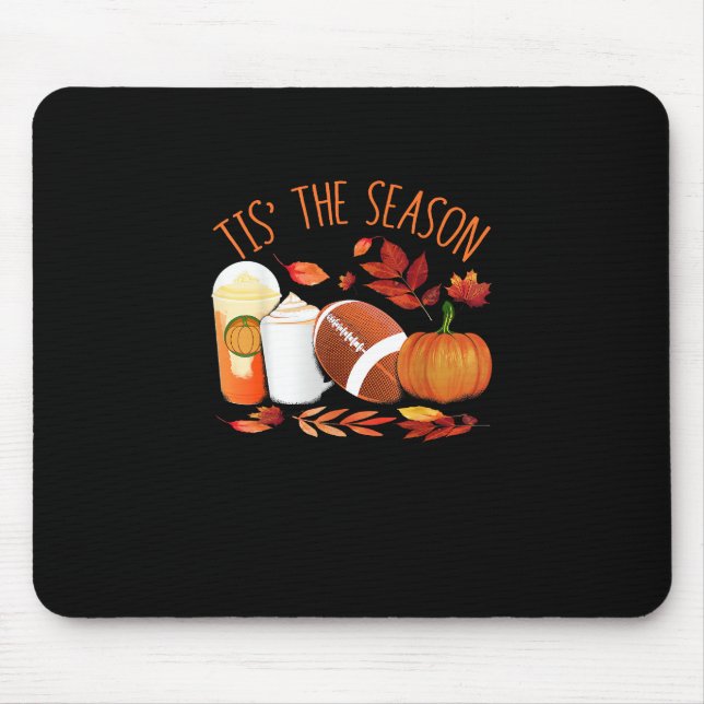 Tis Season Football Pumpkin Thanksgiving Athle Musmatta (Framsidan)