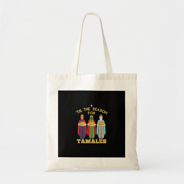 Tis Season For Tamales Funny Mexican Christmas Tygkasse (Framsidan)