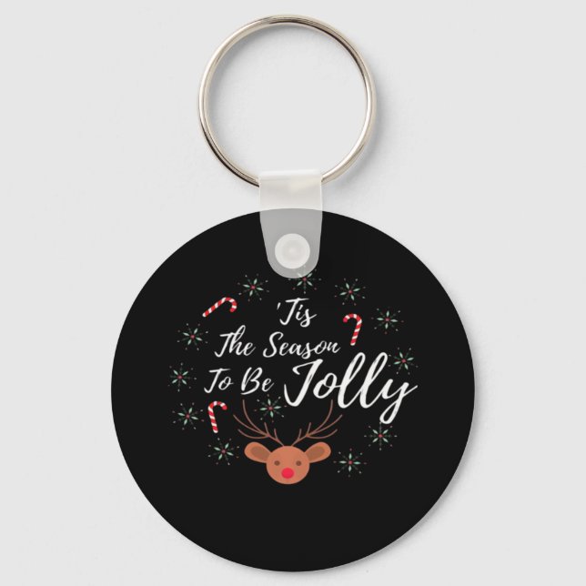 Tis Season Jolly Nyckelring (Framsida)