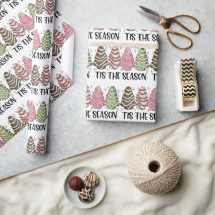 Tis Season Julgran Cakes Helgdag Presentpapper