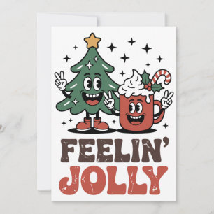 Tis Season Julgran Santa Hat-kaffe Inbjudningar