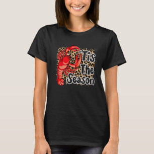 Tis Season Kräftor Leopard Mardi Gras Carniva T Shirt