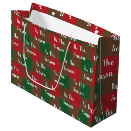 Tis Season Large Helgdag Gift Bag