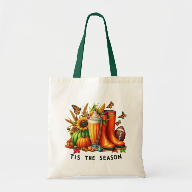 Tis Season Large Tote Bag Tygkasse (Framsidan)