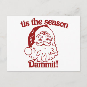 Tis Season lustiga julklappar Helg Vykort