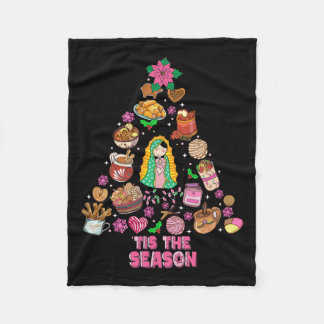 Tis Season Mexikanska julen Feliz Navidad Xma Fleecefilt
