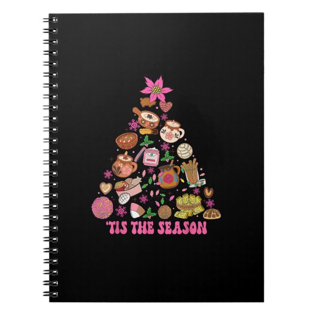 Tis Season Mexikanska Julgran Tamales Pan Anteckningsbok (Framsidan)