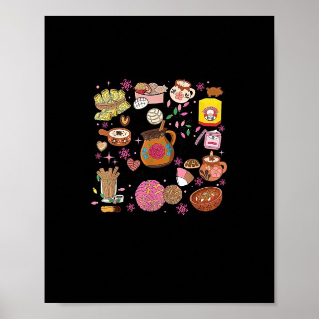 Tis Season Mexikanska Julgran Tamales Pan Poster (Framsidan)