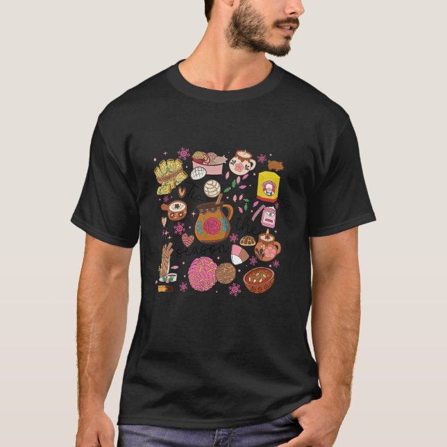 Tis Season Mexikanska Julgran Tamales Pan T Shirt (Framsida)