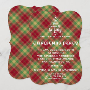 "Tis Season Red Play-julen Party Inbjudan