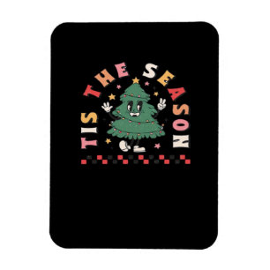 Tis Season Retro Halloween Kuslig Säsong Höst Magnet