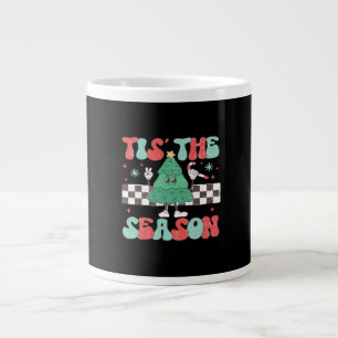 Tis Season Retro Womans Helgdag Jumbo Mugg