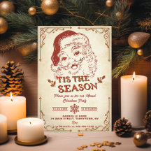 Tis Season Santa Retro jul Party