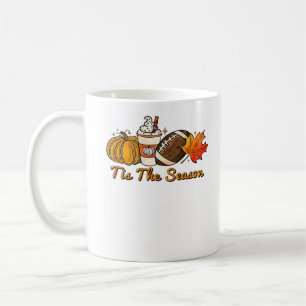Tis Season Thanksgiving Löv Spice Football Fa Kaffemugg