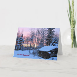 "Tis Season Up North Winter Helgdag Kort