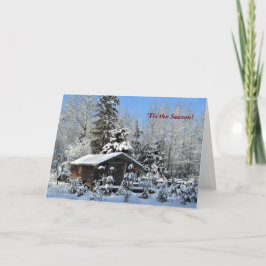 "Tis Season Up North Winter Helgdag Kort