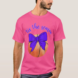 "Tis Season Vintage Basketball Coquette Bow T Shirt