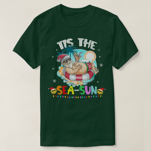 Tis SeaSun-julen - lusern i Jultomten T Shirt (Design framsida)