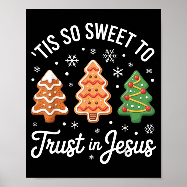 Tis So Sweet To Trust In Jesus - Festive Christian Poster (Framsidan)