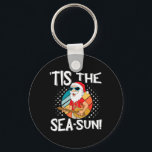 Tis The Sea-sun Funny Santa Tropical For Sommer Ch Nyckelring<br><div class="desc">Tis The Sea-sun Funny Santa Tropical For Sommer Christmas</div>