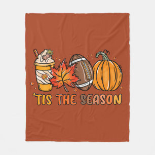 "Tis the Season Autumn Fall Thanksgiving Fleecefilt