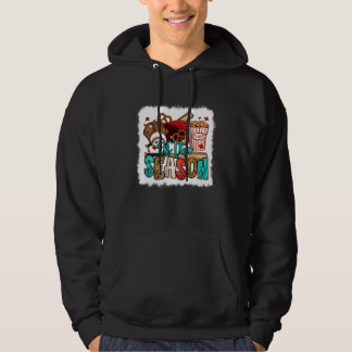 Tis The Season Baseball Game Day Sports Fan Baseba Hoodie