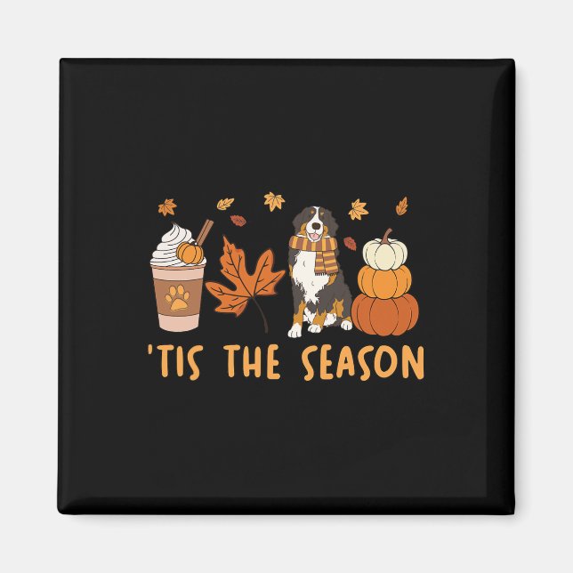 Tis The Season Berner Sennenhund Höstpumpa C Magnet (Framsidan)