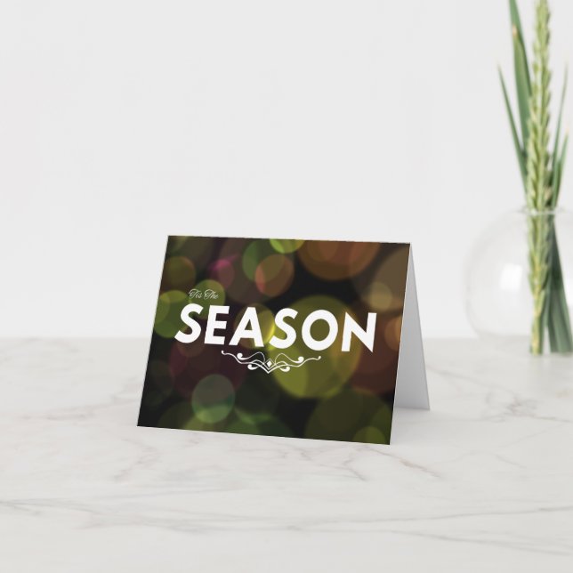 ‘Tis The Season Blank Julkort Tack Kort (Framsida)