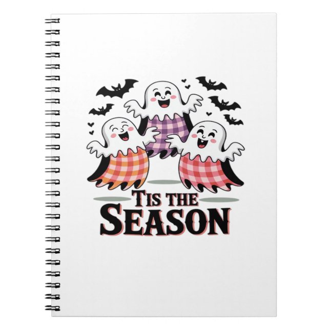 Tis The Season Checkered Halloween Anteckningsbok (Framsidan)