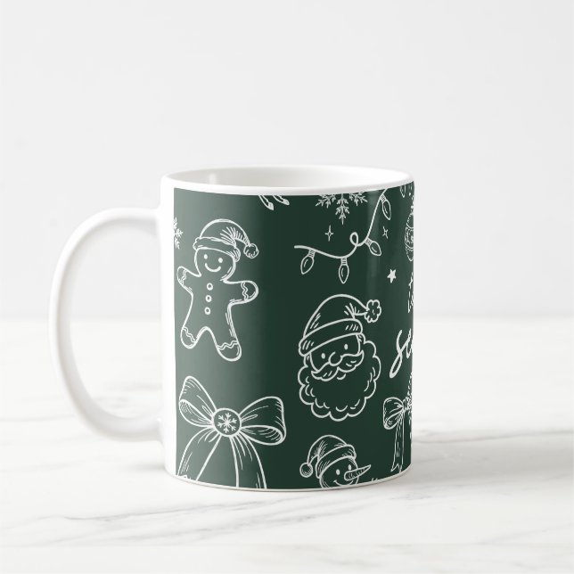 Tis the Season - Christmas Doodle Kaffemugg (Vänster)