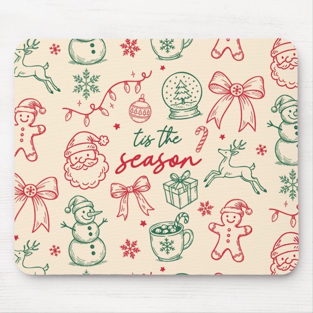 Tis the Season - Christmas Doodle Musmatta (Framsidan)